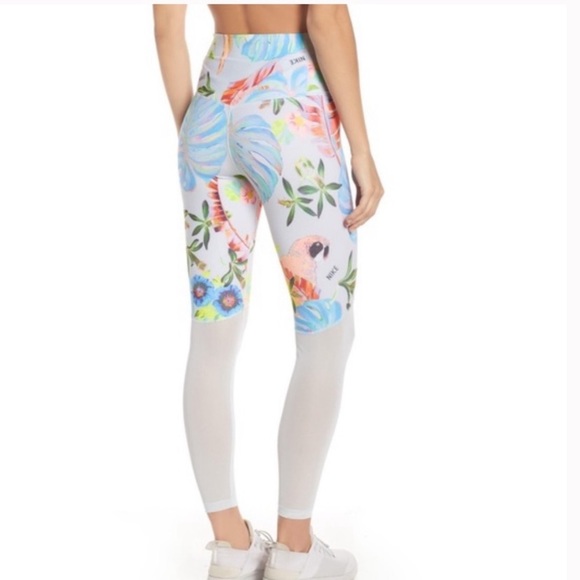 Nike Power Hyper Femme 7/8 Training Tights Medium Pure Platinum Ankle Leggings - Picture 2 of 16